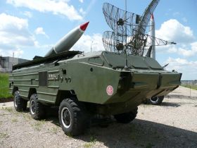 9K79 Tochka-U (NATO - SS-21 Scarab), Stalin Line Museum, Zaslavl, Belarus, by Vladimir Yakubov.jpg