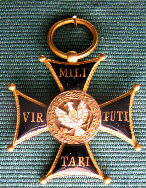 文件:Virtuti Militari Cross from November Uprising 1831.png
