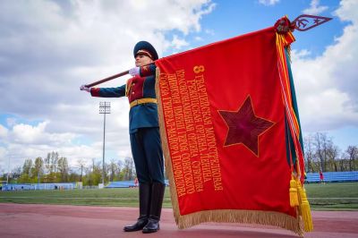 伟大卫国战争中潘菲洛夫师军旗